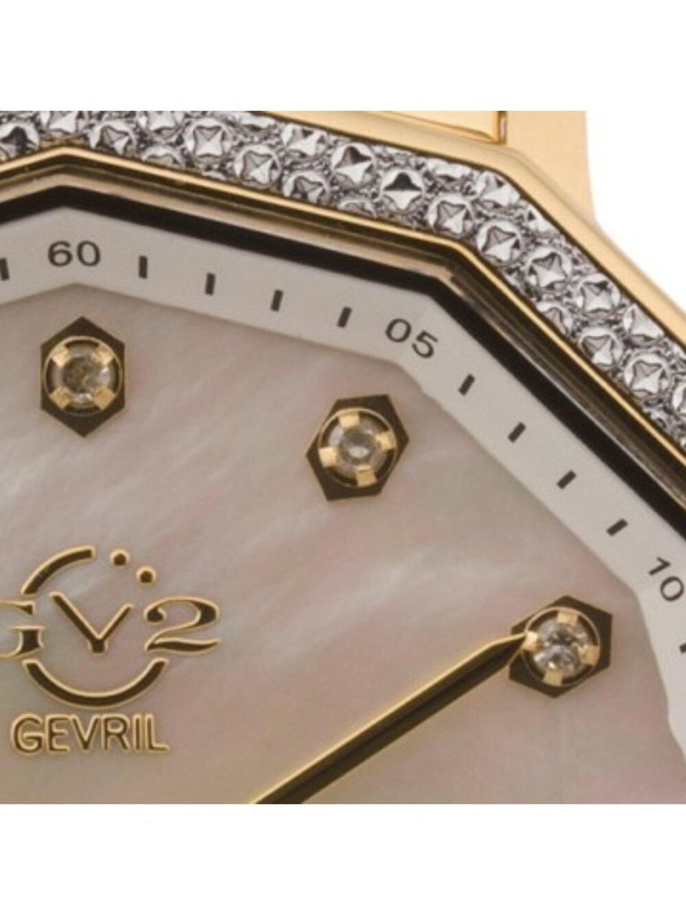 GV2 BY GEVRIL Women's Swiss Made Gold Stainless Steel Spello Diamond Bezel Watch - Picture 4 of 6
